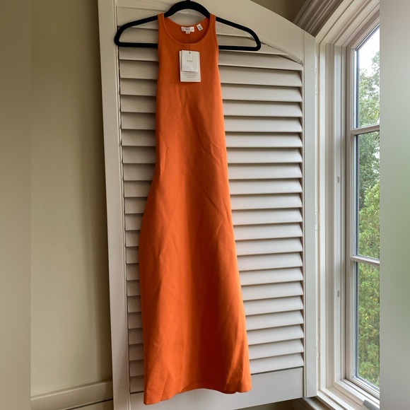 NWT A.L.C Pierce Dress Orange Bodycon XS | Revolve Intermix - Picture 3 of 8